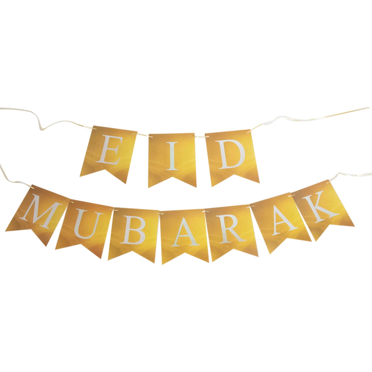 Banner – Eid Mubarak i guld