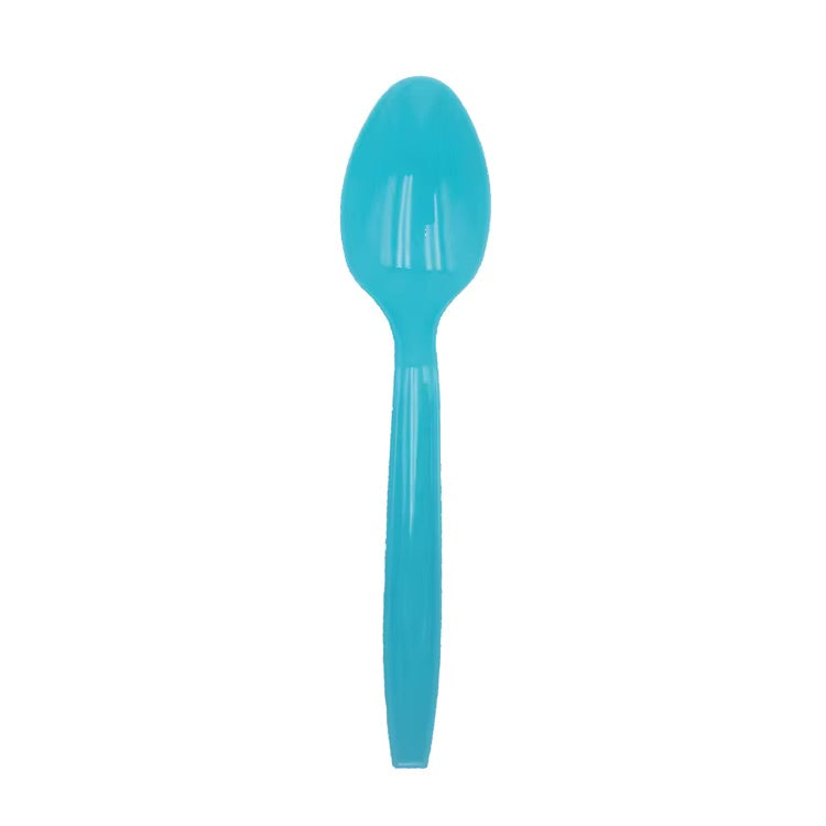Blå plastik skeer - 20 stk