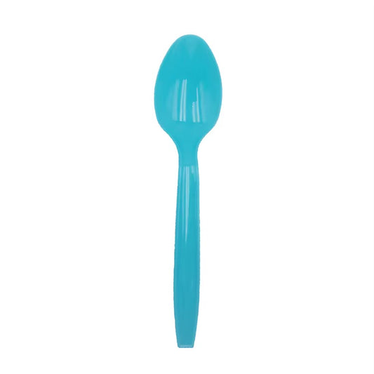 Blå plastik skeer - 20 stk
