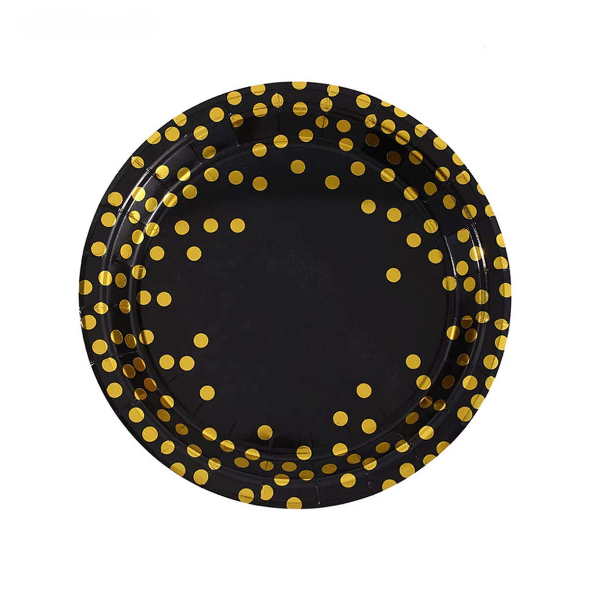 Sorte fest tallerkener 18 cm - 10 stk