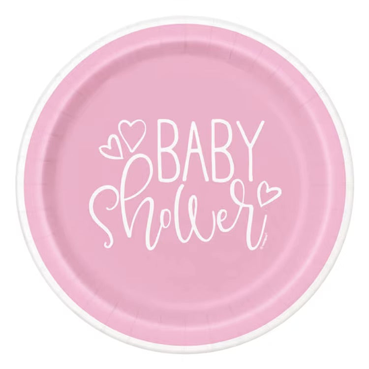 Baby Shower paptallerken - 8 stk