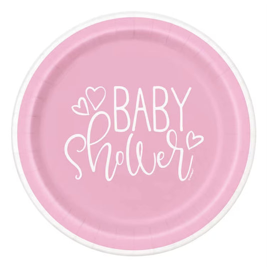 Baby Shower paptallerken - 8 stk