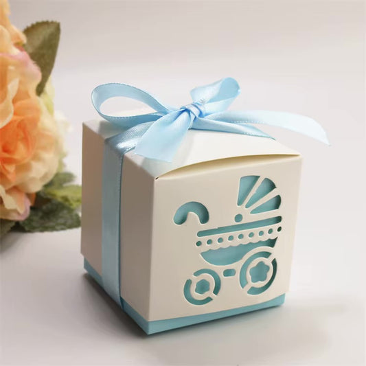 Baby Shower gaveæske - blå 10 stk