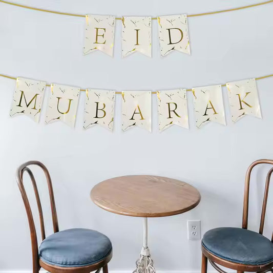 Banner – Eid Mubarak i marmor