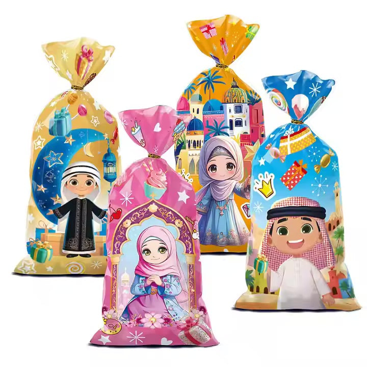 Børne Eid Mubarak goodibag mix 50 stk pr sæt