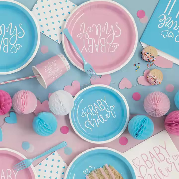 Baby Shower paptallerken - 8 stk