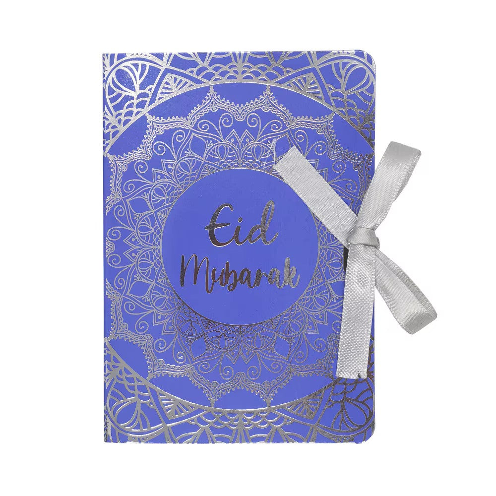 Eid gaveæske bogform 10 stk- blå