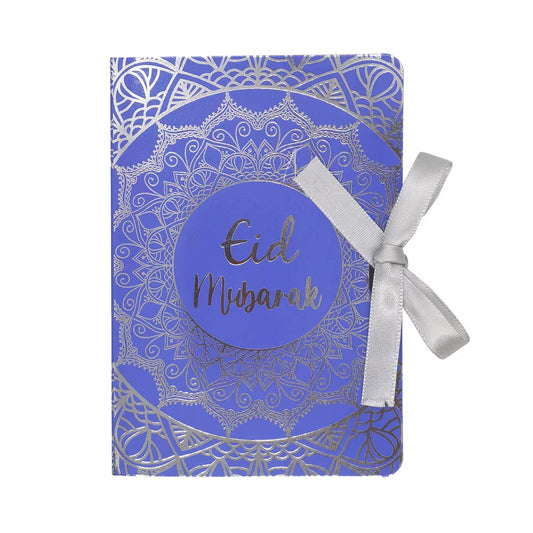 Eid gaveæske bogform 10 stk- blå