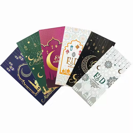 Eid Mubarak kuverter mix - 6 stk