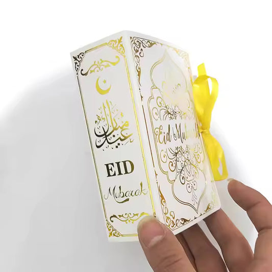Eid gaveæske bogform 10 stk- hvid
