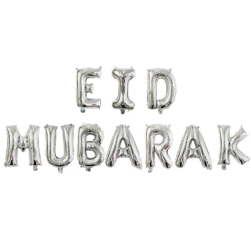 Eid Mubarak ballon banner sæt
