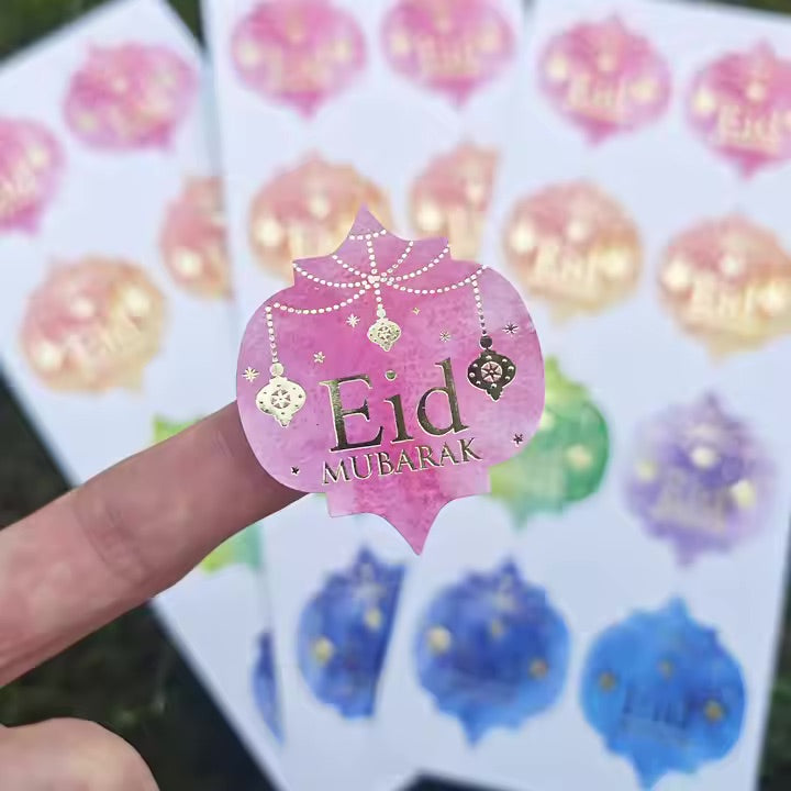 Eid mubarak stickers mix 8 stk