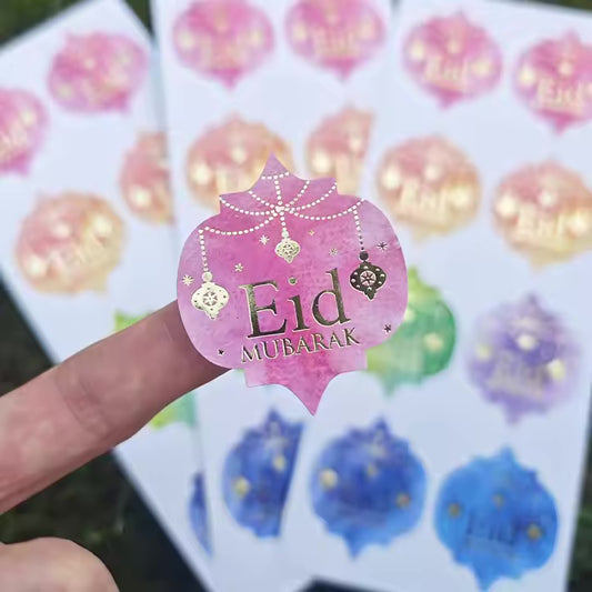 Eid mubarak stickers mix 8 stk