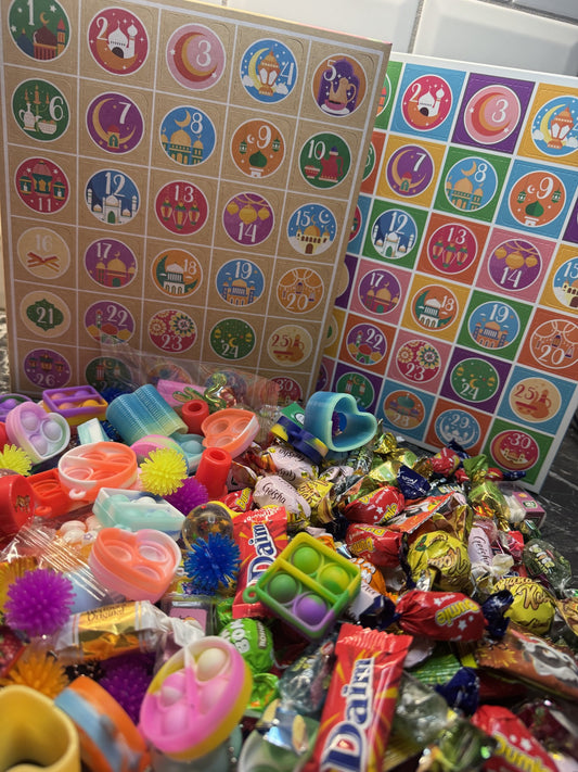 Ramadan kalender fyldt med guf og legetøj - BEGRÆNSET ANTAL