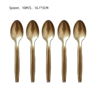 guld plastik skeer - 10 stk