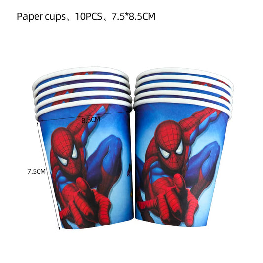 Spiderman papkrus - 10 stk