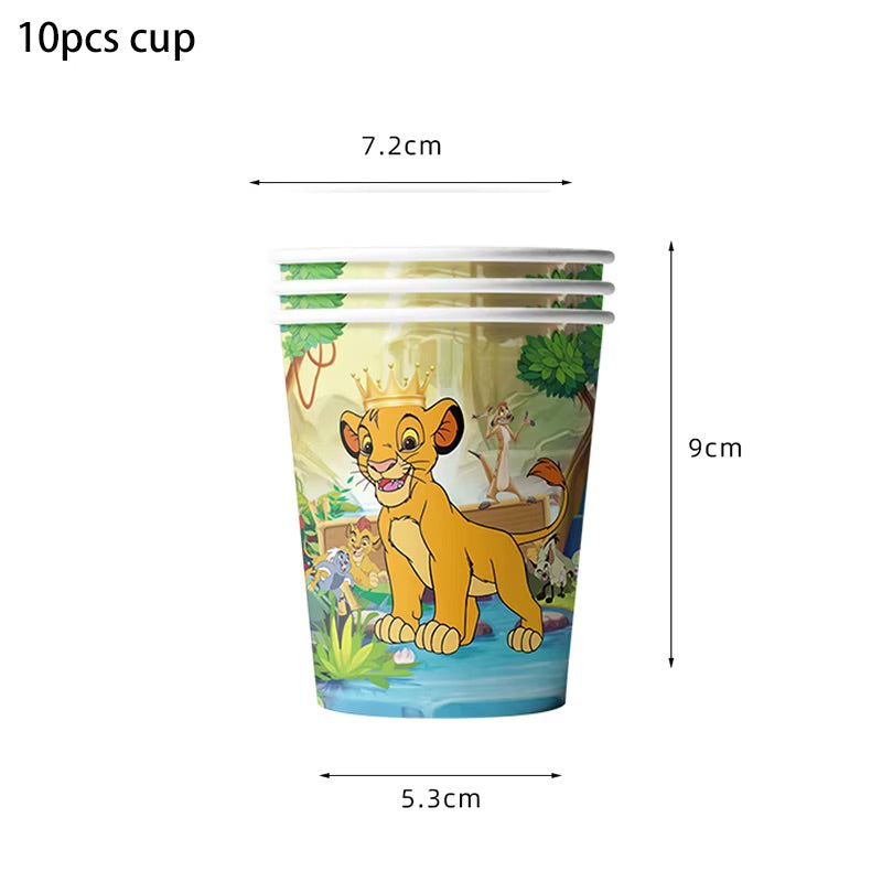 Løvernes konge papkrus - 10 stk