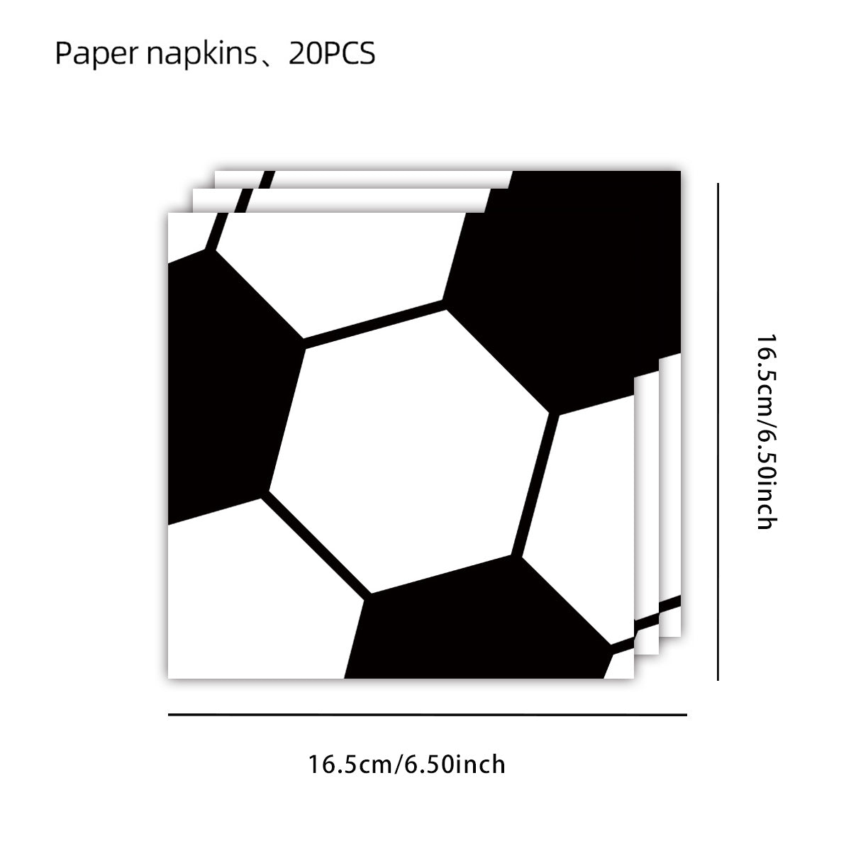 Fodbold servietter - 20 stk