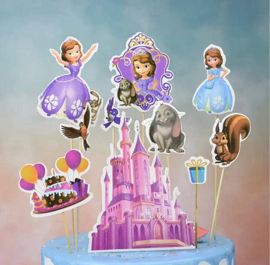 Prinsesse Sofia Cupcake Stikkers - 24 stk