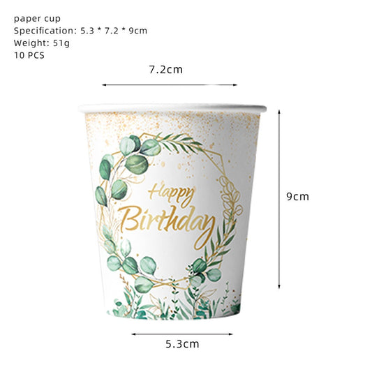 Luksus "Happy Birthday" papkrus - 10 stk