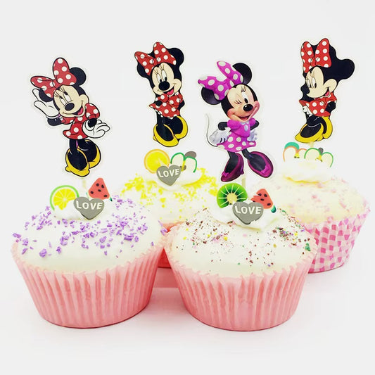 Minni mouse Cupcake Stikkers - 24 stk
