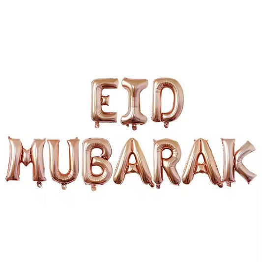 Eid Mubarak ballon banner sæt