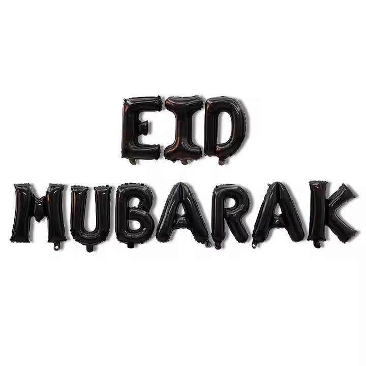 Eid Mubarak ballon banner sæt